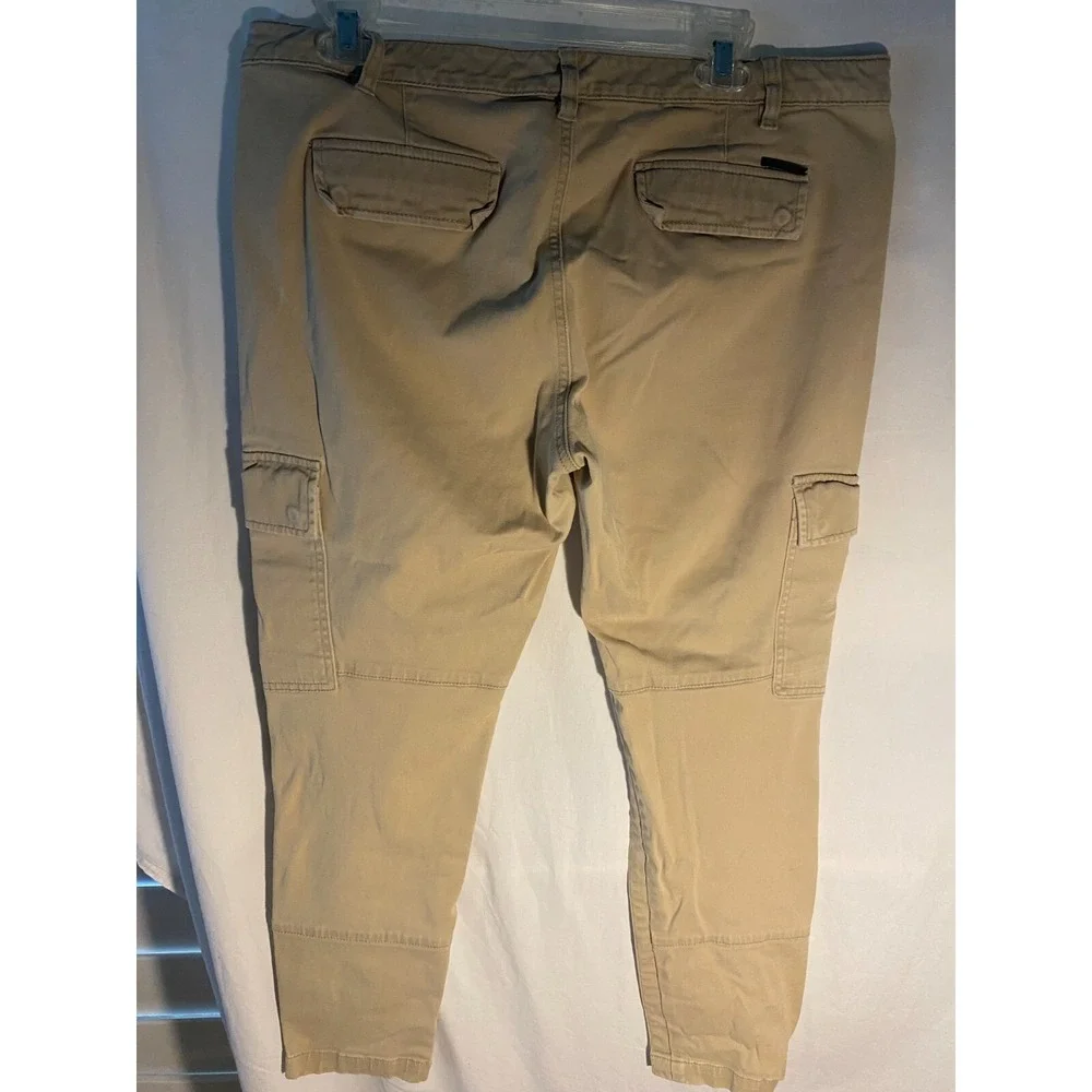 Women's Michael Kors Tan Pants Size 14 with‎ Zipper Accents